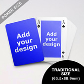 Classic Bridge Style Poker Size Custom Front And Back Playing Cards (63.5 X 88.9mm)