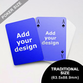 Simple Bridge Style Poker Size Custom Front And Back Playing Cards (63.5 X 88.9mm)