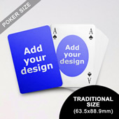 Ovate Bridge Style Poker Size Custom Front And Back Playing Cards (63.5 X 88.9mm)