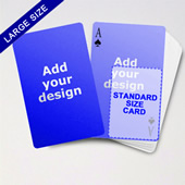 Large Playing Cards Series Double Face Poker Cards