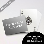 Classic Choice Poker With Custom Message (Landscape) (63.5 X 88.9mm)