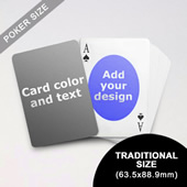 Ovate Personalized Both Sided Playing Cards (63.5 X 88.9mm)