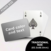 Bridge Style Selection Poker With Custom Message (Landscape) (63.5 X 88.9mm)