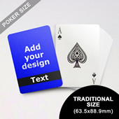 Classic Black Personalized Photo Playing Cards (63.5 X 88.9mm)