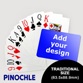 Pinochle Fun Classic Choice With Jumbo Index (Landscape) (63.5 X 88.9mm)