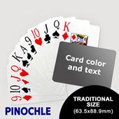 Pinochle With Personalized Message Jumbo Index Landscape (63.5 X 88.9mm)