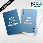 Custom Face And Back Plastic Bridge Cards