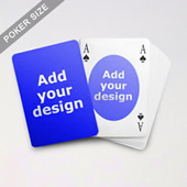 Ovate Bridge Style Poker Size Custom Front And Back Playing Cards