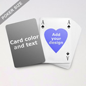 Heart To Heart Series Custom Back Playing Cards In Bridge Style