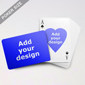 Heart To Heart Series Custom Front And Back Playing Cards (Landscape)