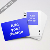 Top Portrait Photo Custom Front And Landscape Back Playing Cards