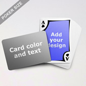 Modern Personalized Both Sided Landscape Back Playing Cards