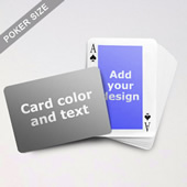 Classic Personalized Both Sided Landscape Back Playing Cards