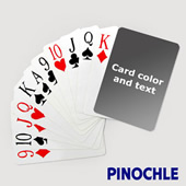 Pinochle With Personalized Message Jumbo Index