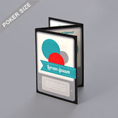 Z-Fold Booklet For Poker Size 2.5