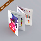 Accordion Booklet For Hex Card 3.25