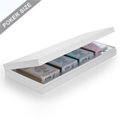 Plain White Four Deck Presentation Box