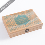 Custom Wooden Box For Double Deck UV Printing