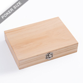 Plain Wooden Box For Double Deck