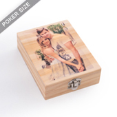Custom Wooden Box For Single Deck UV Printing