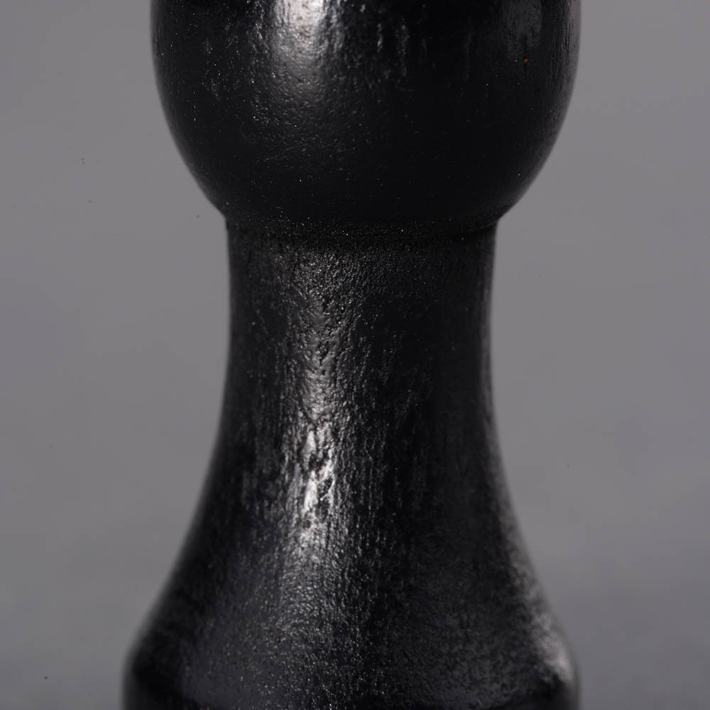 Large Headed Wooden Pawn Black