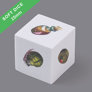 Custom EVA Dice 25mm Straight Corner