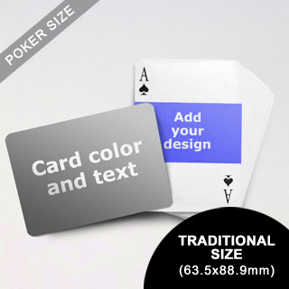 Landscape Photo Personalized Both Sided Horizontal Back Playing Cards (63.5 X 88.9mm)
