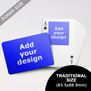 Top Portrait Photo Custom Front And Landscape Back Playing Cards (63.5 X 88.9mm)