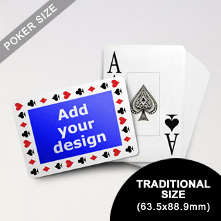 Timeless Frame Custom Poker With Jumbo Index (Landscape) (63.5 X 88.9mm)