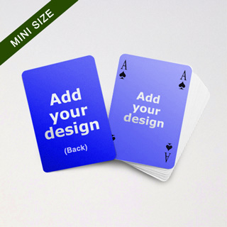 Mini Card Series Double Faces Bridge Style Blank Card