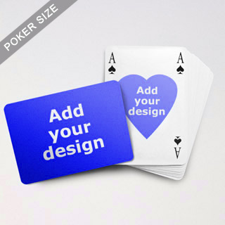 Heart To Heart Series Custom Front And Back Playing Cards In Bridge Style (Landscape)