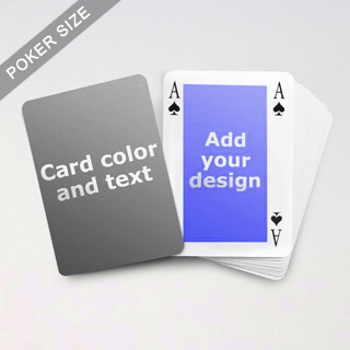 Blank Playing Cards Matte Finish Poker Size for sale online