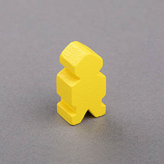Alien Wooden Pawn Yellow