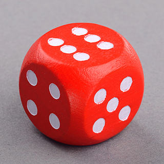 20mm Red Wooden Dice