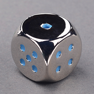 Metal Dice Blue