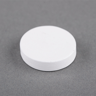 25X25X6mm Wooden Disc White