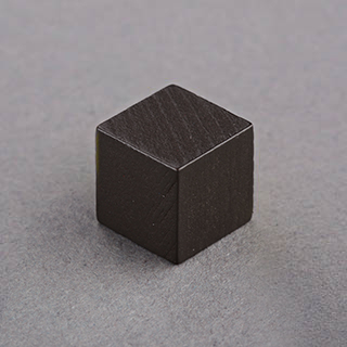 Wooden Cube Black 10mm