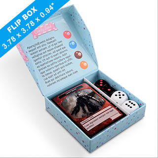 Easy Flip Game Box 96 X 96 X 24mm magnetic with finger hole