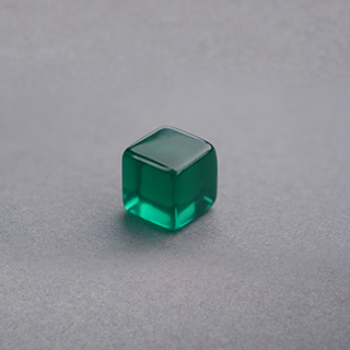 Plastic Cube Green 8mm