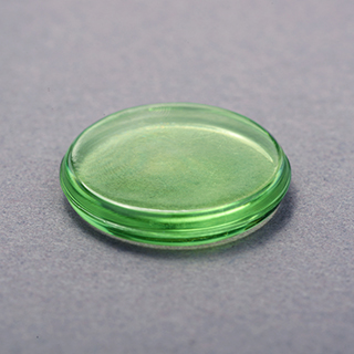 18mm Crystal Plastic Token Green