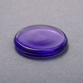 18mm Crystal Plastic Token Purple