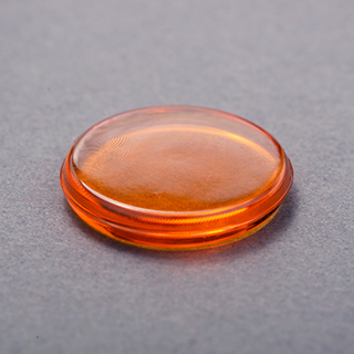 18mm Crystal Plastic Token Orange