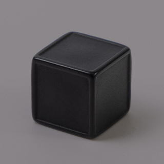 16mm straight corner sticker Dice black