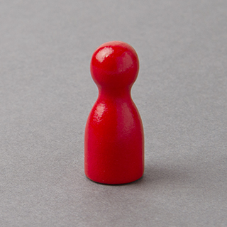 Small Headed Wooden Pawn