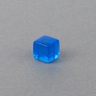 Plastic Cube Blue 10mm