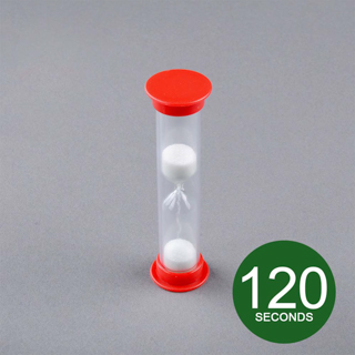 120 Seconds Red Sand Timer 120 Seconds Red Sand Timer
