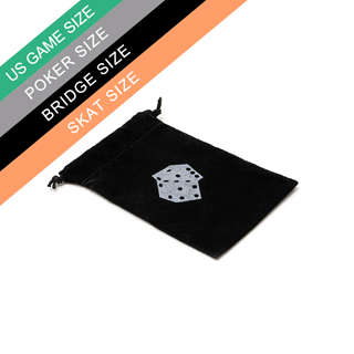 Custom Black Poker Velvet Bag