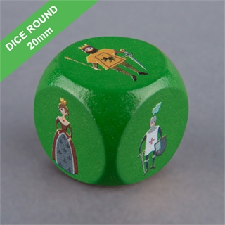 10PCS Wooden Dice Set - 20mm Rounded Corner 6-Sided Dice For Games & Crafts