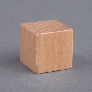Plain Wooden Dice 16mm Straight Corner