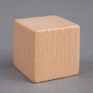 Plain Wooden Dice 25mm Straight Corner